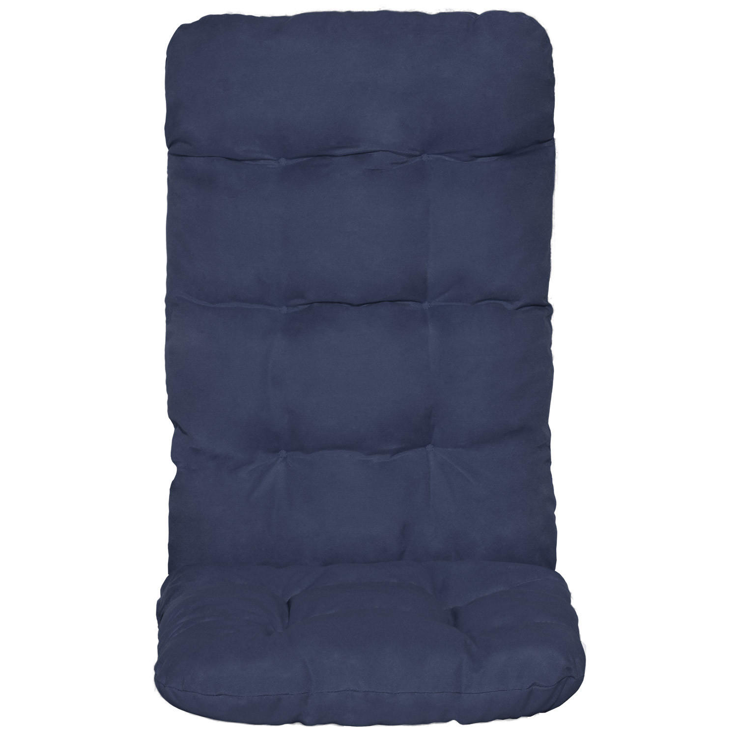 HOCHLEHNERAUFLAGE Flair HL 120/50/8cm Dunkelblau (2tlg) - Dunkelblau, Textil (50/8/120cm) - Beautissu 