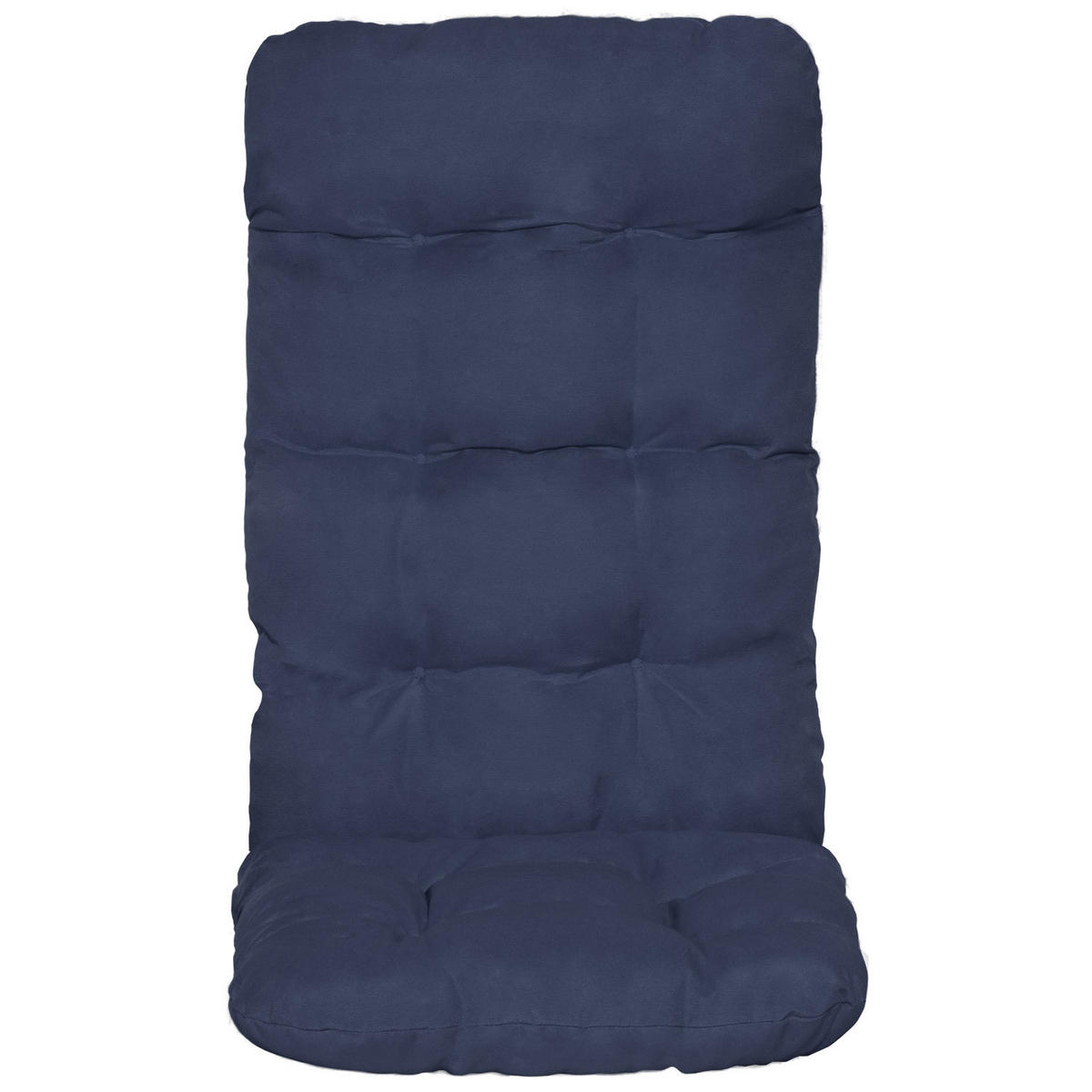 HOCHLEHNERAUFLAGE Flair HL 120/50/8cm Dunkelblau (2tlg) - Dunkelblau, Textil (50/8/120cm) - Beautissu 