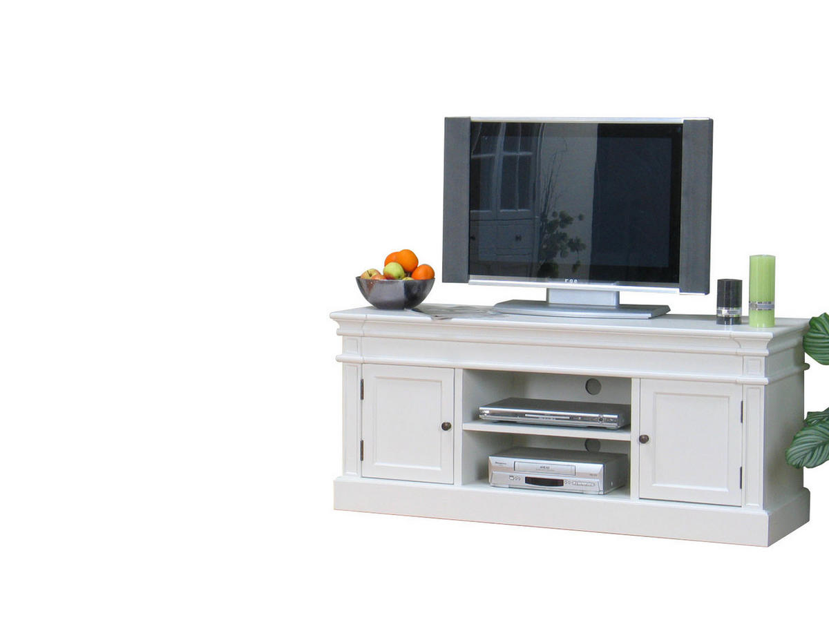 TV-ELEMENT Weiß - Weiß, Holzwerkstoff (137/60/45cm) - ebuy24