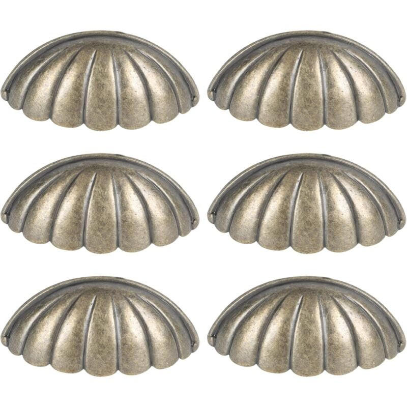 SCHRANKKNOPF 6er-Set - Schwarz, Metall (1/3/1cm)