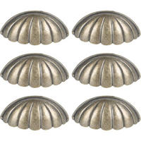 SCHRANKKNOPF 6er-Set - Schwarz, Metall (1/3/1cm)