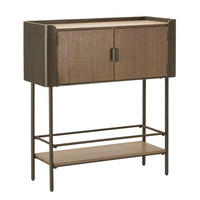 KOMMODE Toronto, grau und braun, Tannenholz und Eisen, 100 x 42 x 110 cm - Braun/Grau, Holz/Metall (100/110/42cm) - Mauro Ferretti