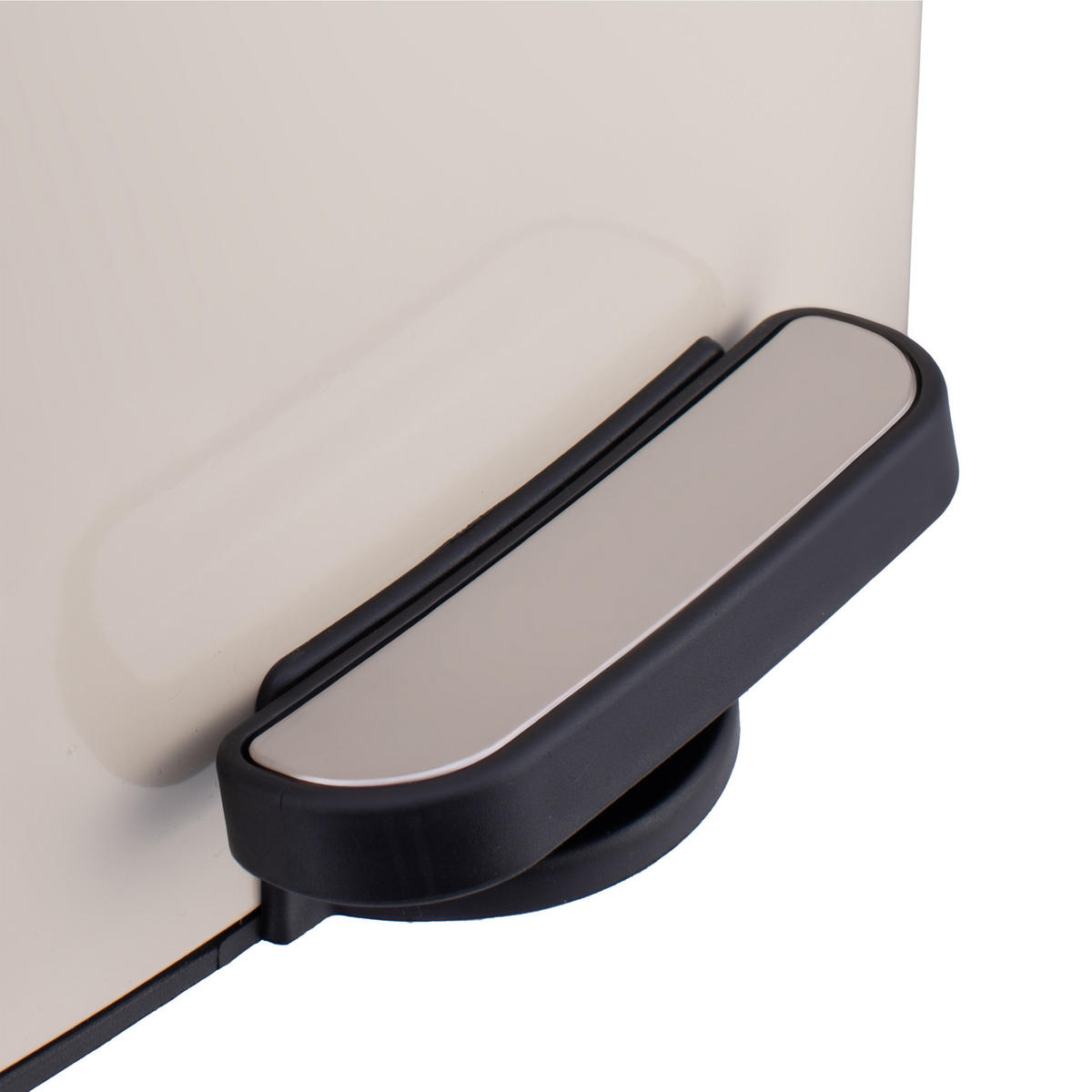 MÜLLEIMER - Beige, Kunststoff/Metall (29/40/34cm) - Relaxdays