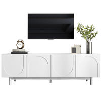 TV-ELEMENT mit 4 Türen 175 x 38 x 56 cm Weiß - Weiß, Holzwerkstoff (38/56/175cm) - Beauniv