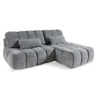 ECKSOFA ARON Rechts Ohne Armlehnen Mit Schlaffunktion - Grau, Textil (172/225cm) - Sepro Meble