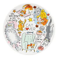 FRÜHSTÜCKSTELLER Katzenliebhaber in Bunt - 22cm - Multicolor, Keramik (21.8cm) - Blond Amsterdam