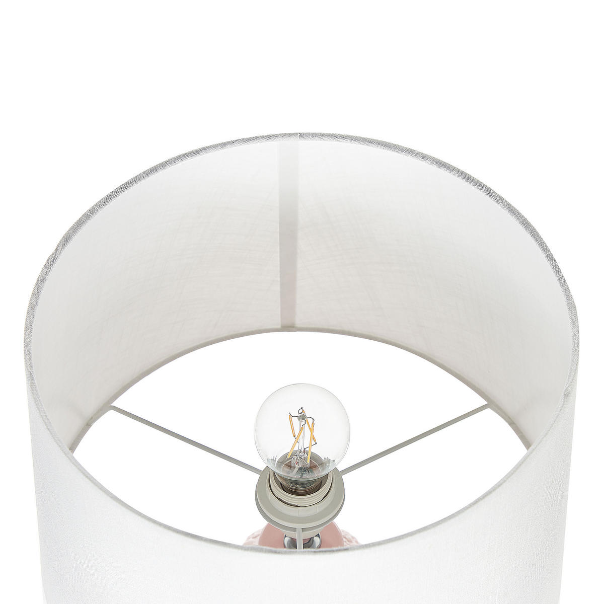 TISCHLAMPE Zarima 35/35/56 cm - Pink, Keramik (35/35/56cm) - Beliani