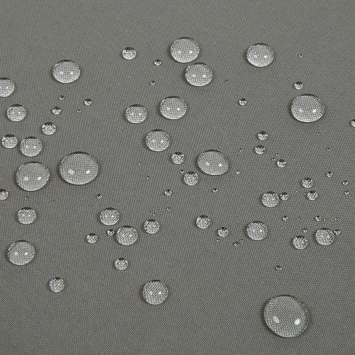 SITZAUFLAGEN 6er-Set Grau 50/45 cm Java/Amantea - Grau, Textil (71/71/50cm) - Beliani