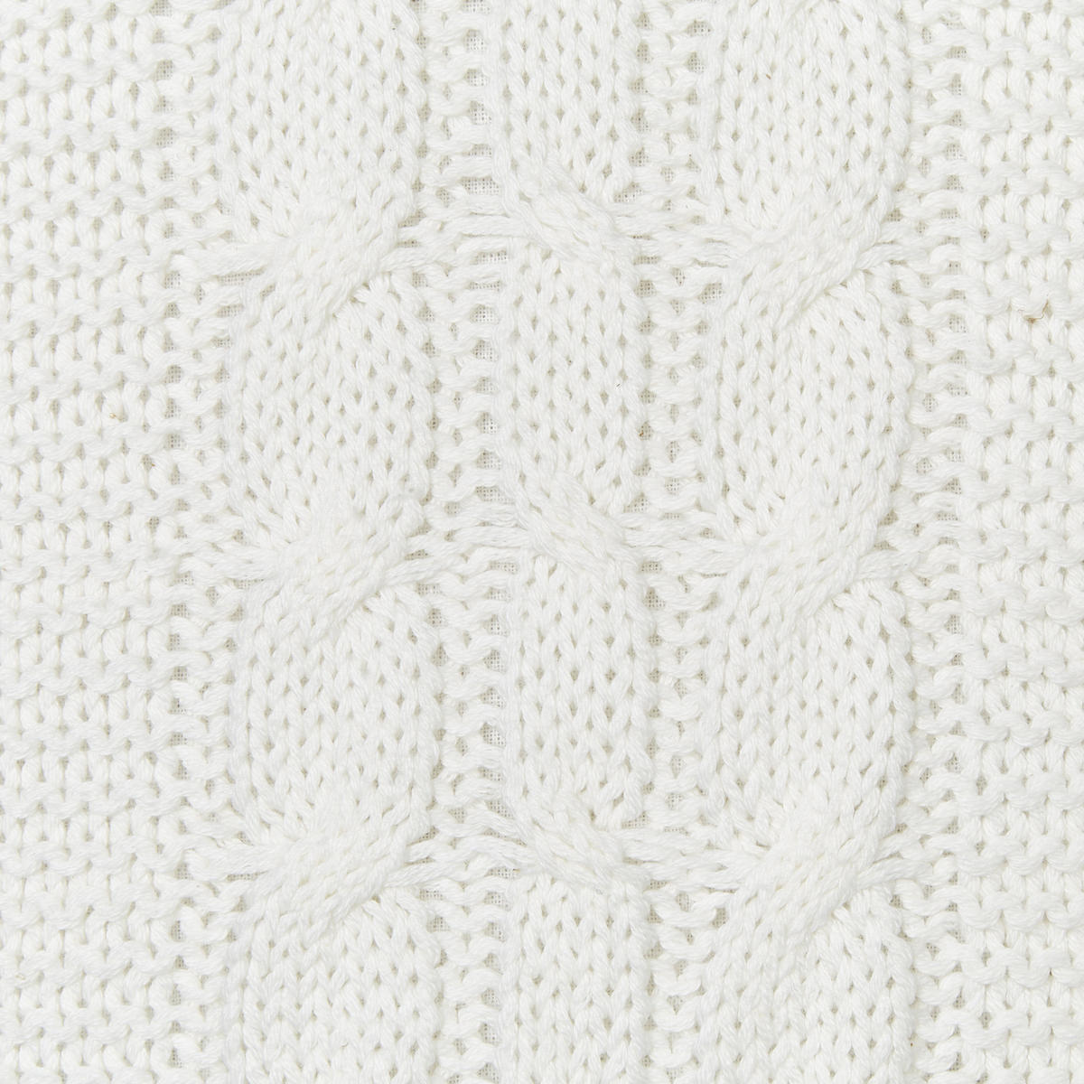 DEKOKISSEN 2er-Set Weiß 45/45 cm Cadetia - Weiß, Textil (45/45cm) - Beliani