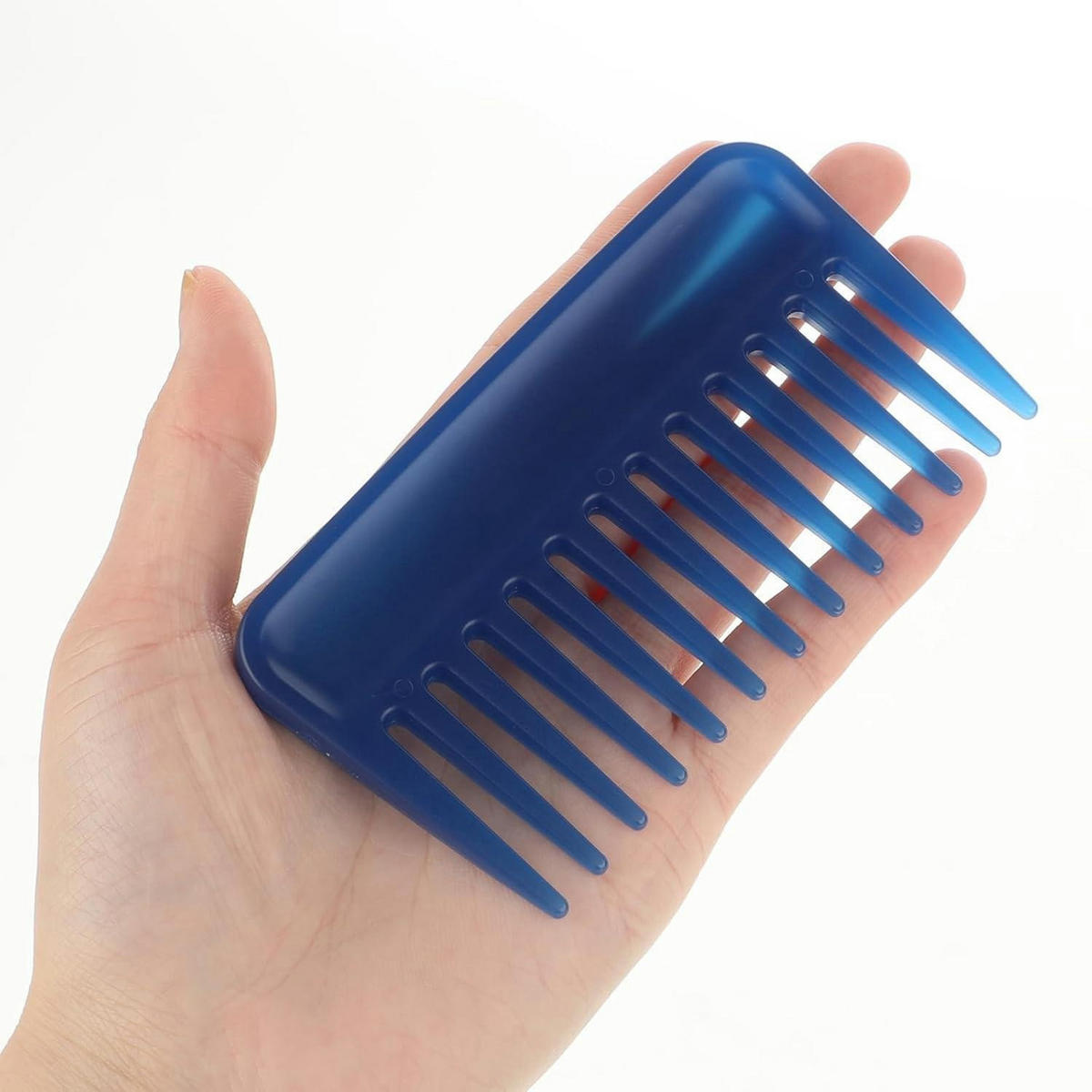KAMM 10,2 cm mit breiten Zähnen - Blau, Kunststoff (7/1/15cm)