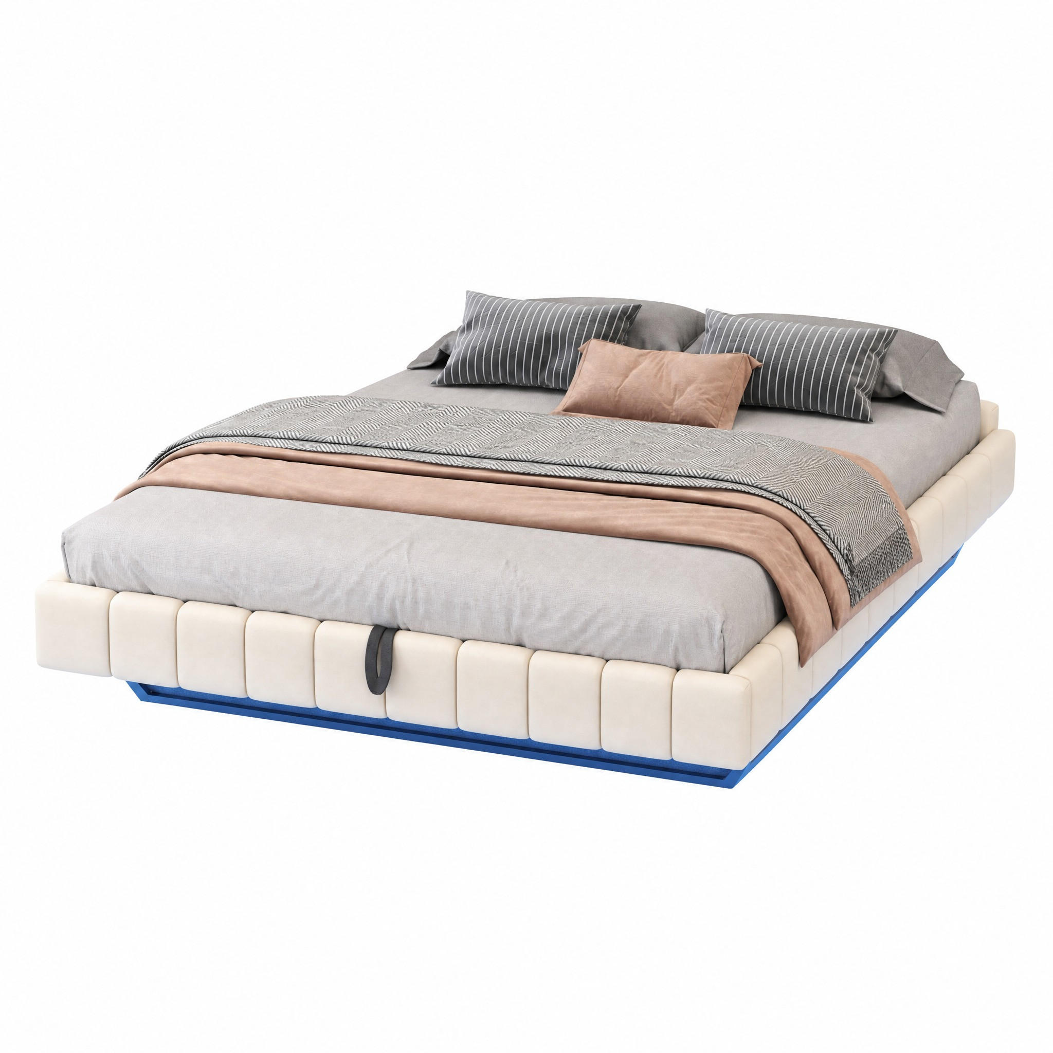 Beauniv Polsterbett Beige 180x200 cm