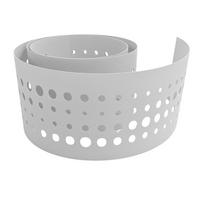 SICHTSCHUTZSTREIFEN zaun|zu PREMIUM dekor Pulse Sichtschutz Weiß 2,55m - Weiß, Kunststoff (255/19cm) - ZAUN|ZU