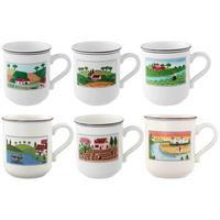 KAFFEEBECHER KOLLEKTION Design Naif bunt 300 ml 6er Set - Multicolor, Keramik (0.3L) - Villeroy & Boch
