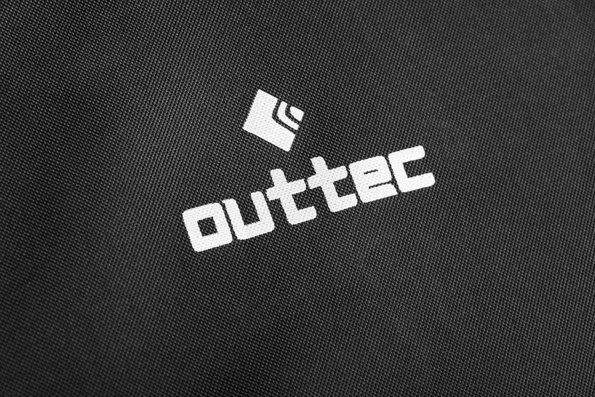 SONNENLIEGE mit Sonnendach, bis 120 kg - Schwarz, Textil/Metall (60/60/188cm) - Outtec