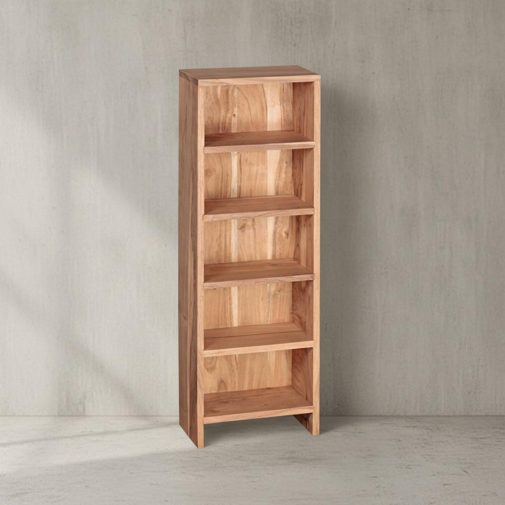 CD-REGAL Massivholz Pflegeleicht 90cm, Beige 30x17x90 cm - Beige, Holz (30/90/17cm) - KADIMA DESIGN