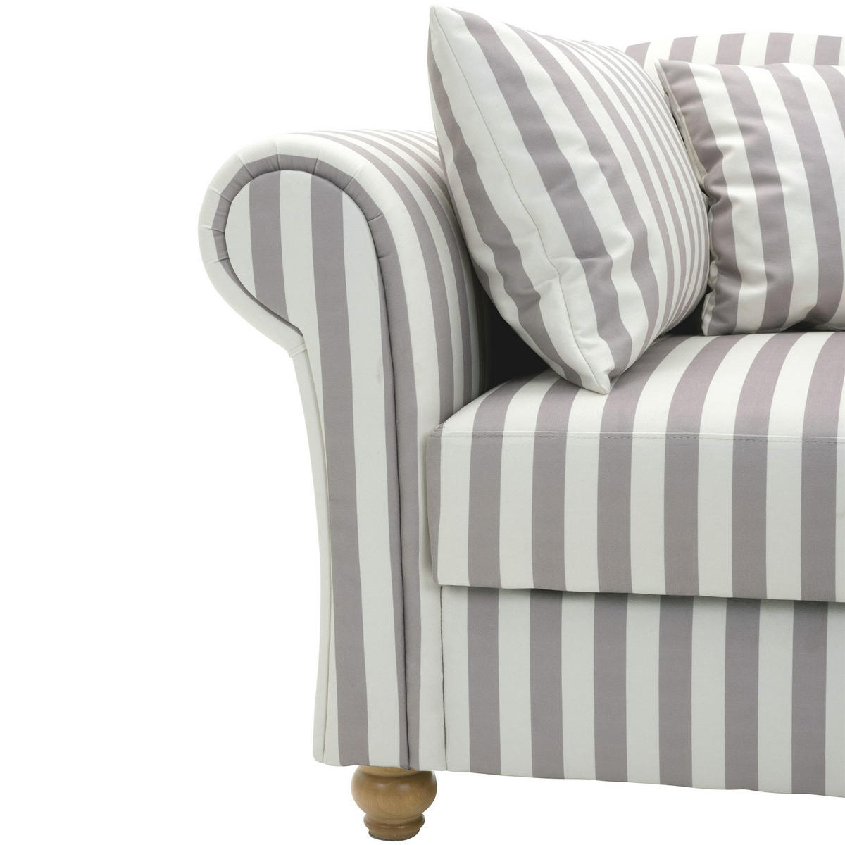 RECAMIERE Armlehne links Katrinka Flachgewebe mittelbraun - Haselnussfarben, Kunststoff (188/84/92cm) - 58aufmkessel