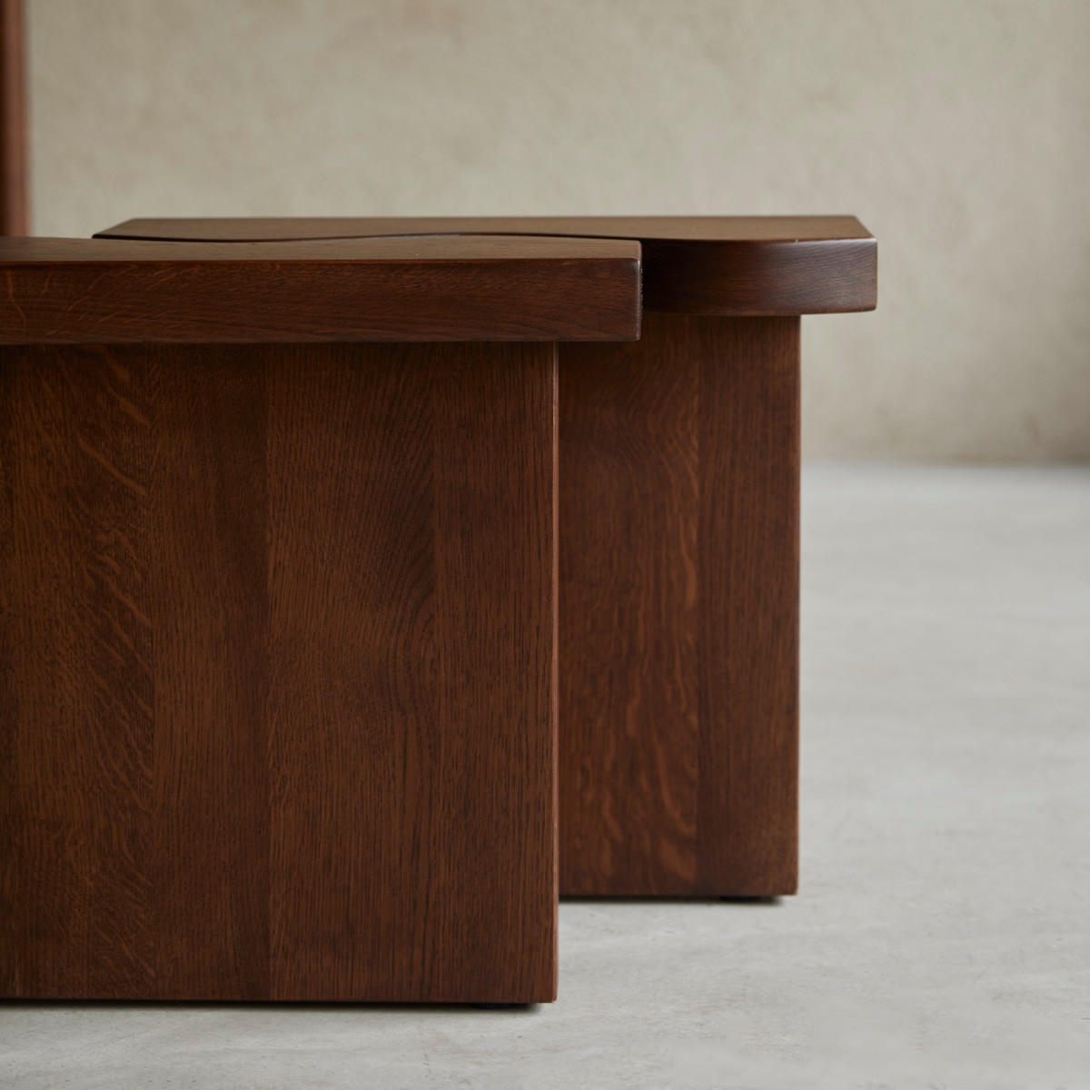 BEISTELLTISCH Opéra Dunkelbraun aus Eiche - Dunkelbraun, Holz (48/65/45cm) - Tikamoon