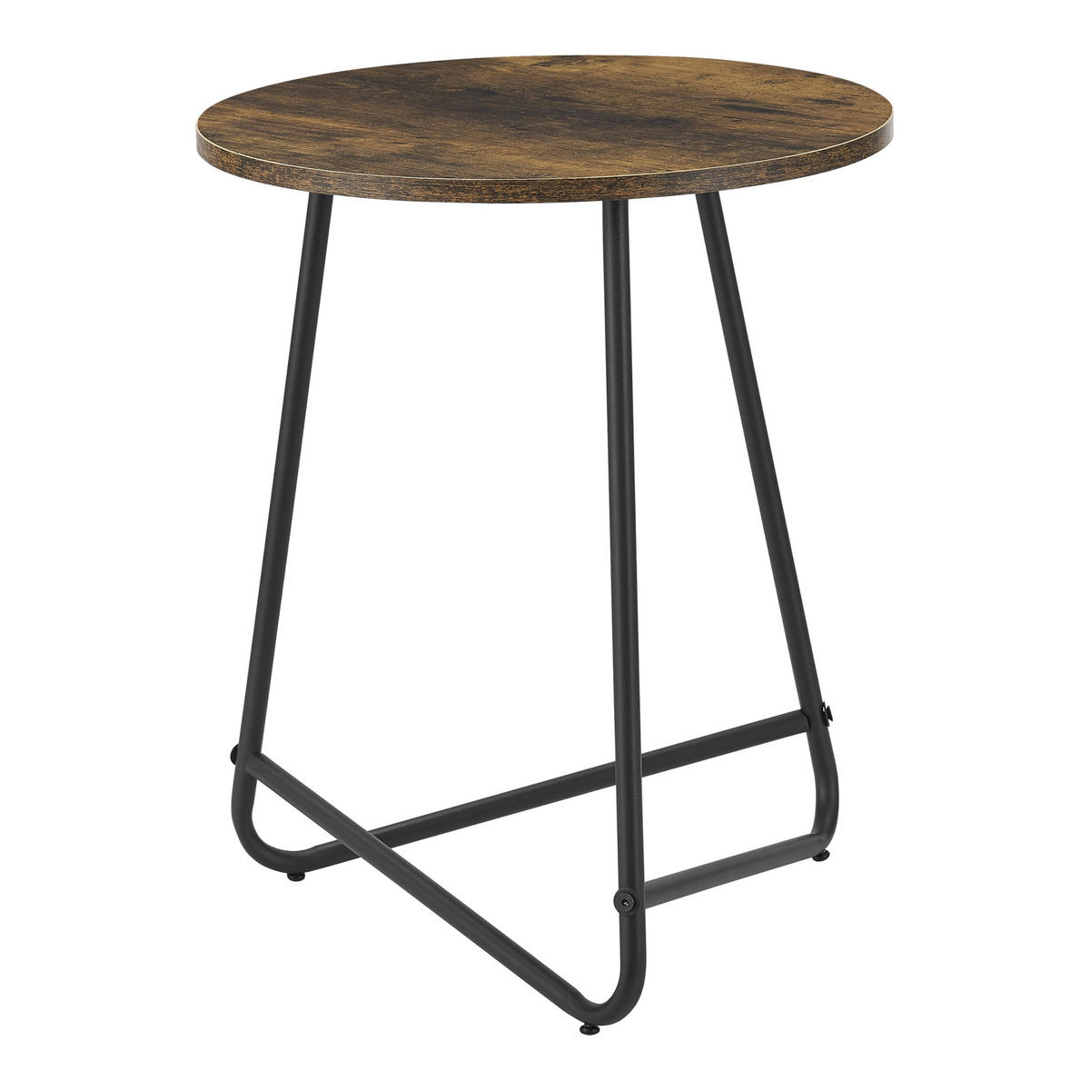 BEISTELLTISCH Juelsminde - Dunkelbraun, Metall (45/45/55cm) - [en.casa]