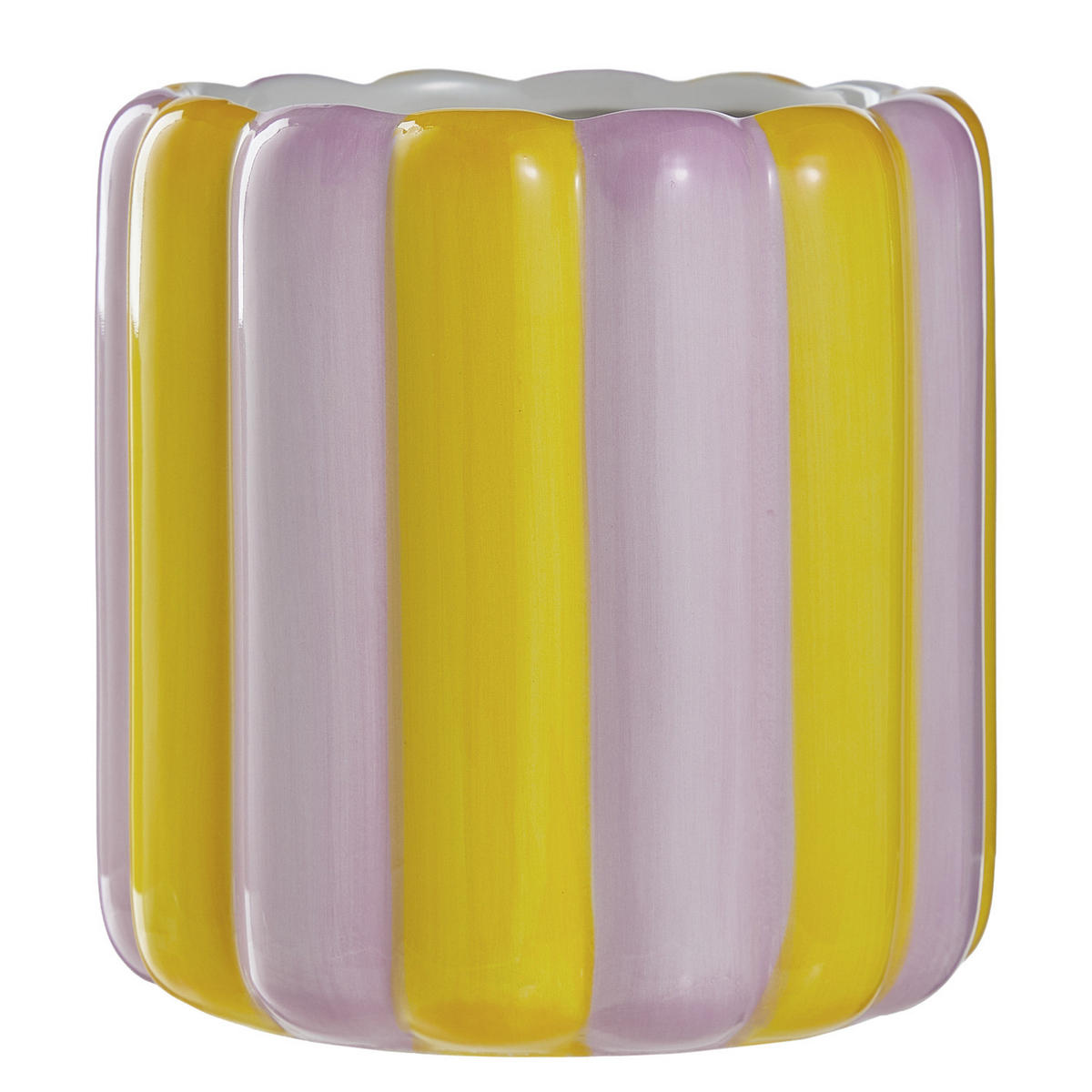 BLUMENTOPF Circus - Violett, Stein (15/15/16cm) - BUTLERS