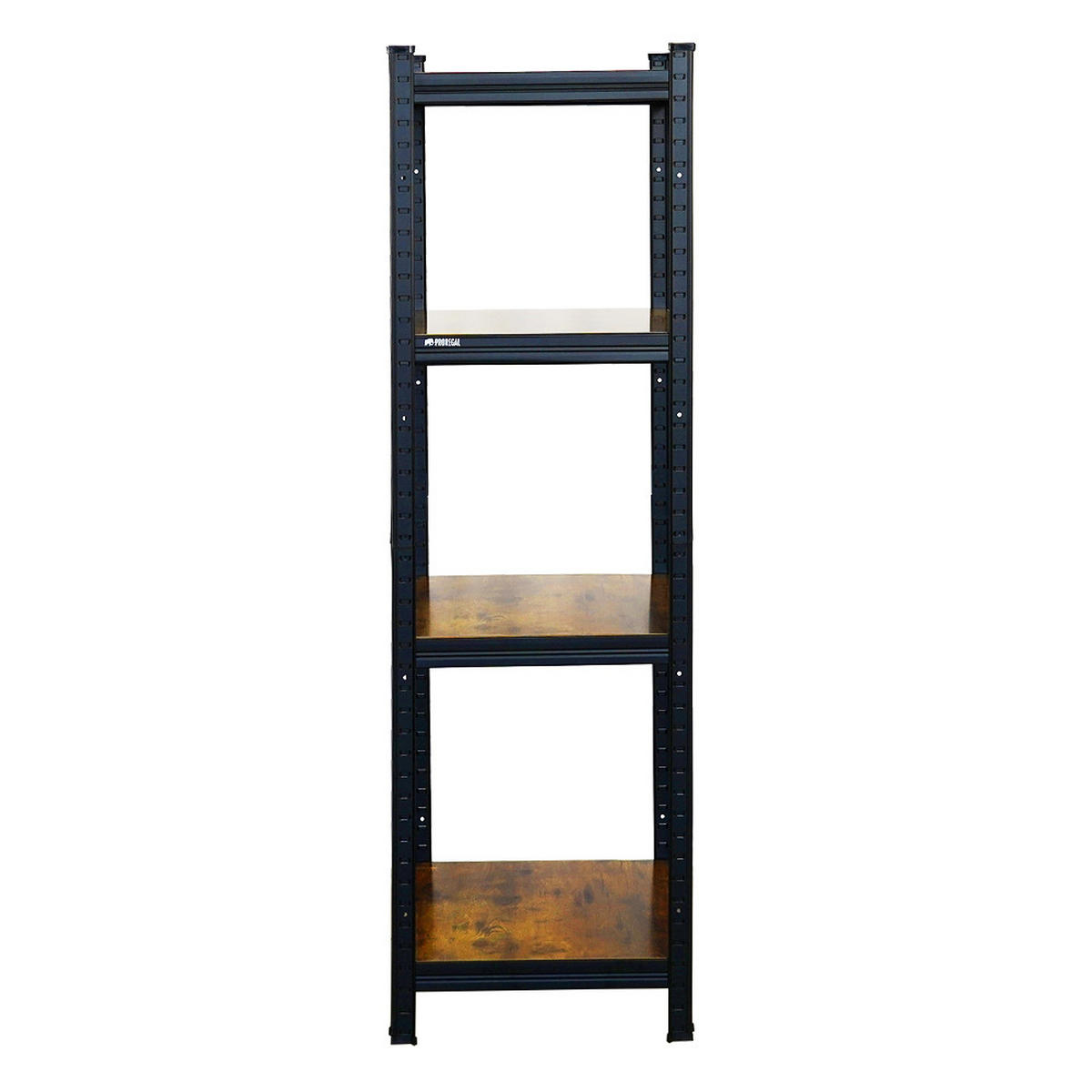 SCHWERLASTREGAL Vintage Series Ragnar für Gesamtlast 400 kg Maße: 150x45x45cm Vintagebraun-Schwarz - Dunkelbraun, Metall (45/150/45cm) - PROREGAL