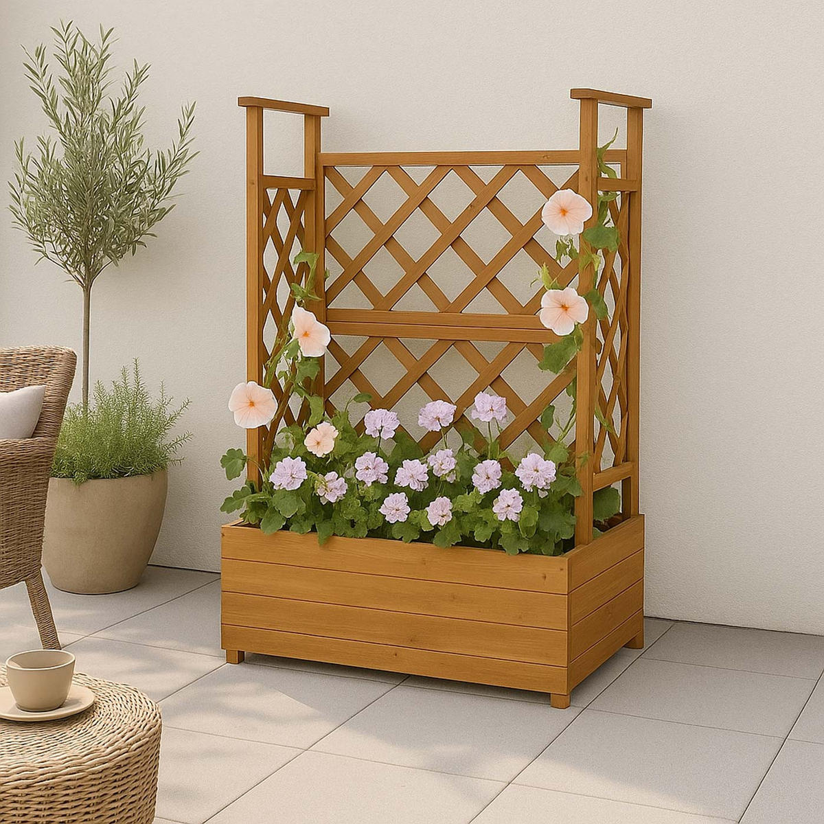 HOCHBEET Braun - Braun, Holz (85/114/44cm) - MCW