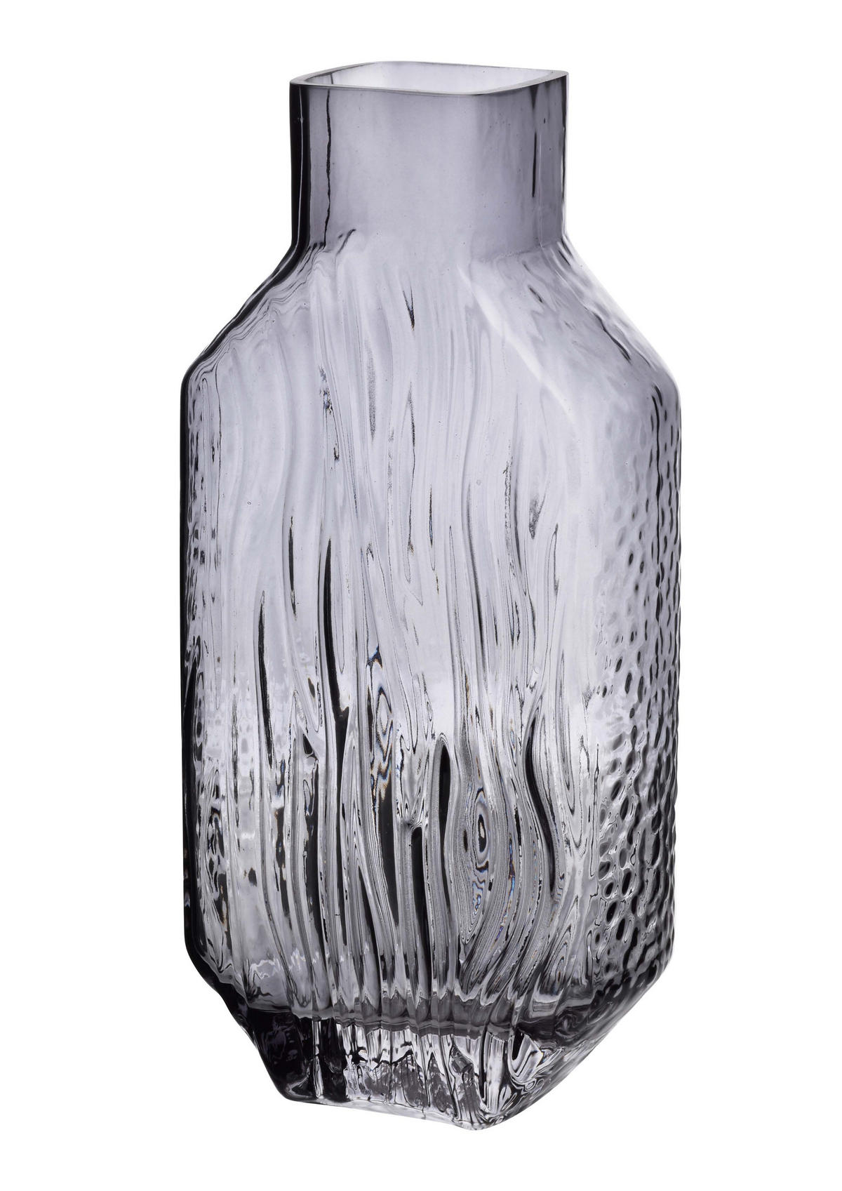 VASE Serenite Grau 15/8/31 cm Glas - Grau, Glas (31cm) - Mondex