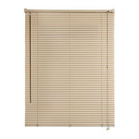 JALOUSIEN vinyl venetianische mit Taupe Zugschnur 90x160 - Braun, Kunststoff (90/160cm) - STORESDECO
