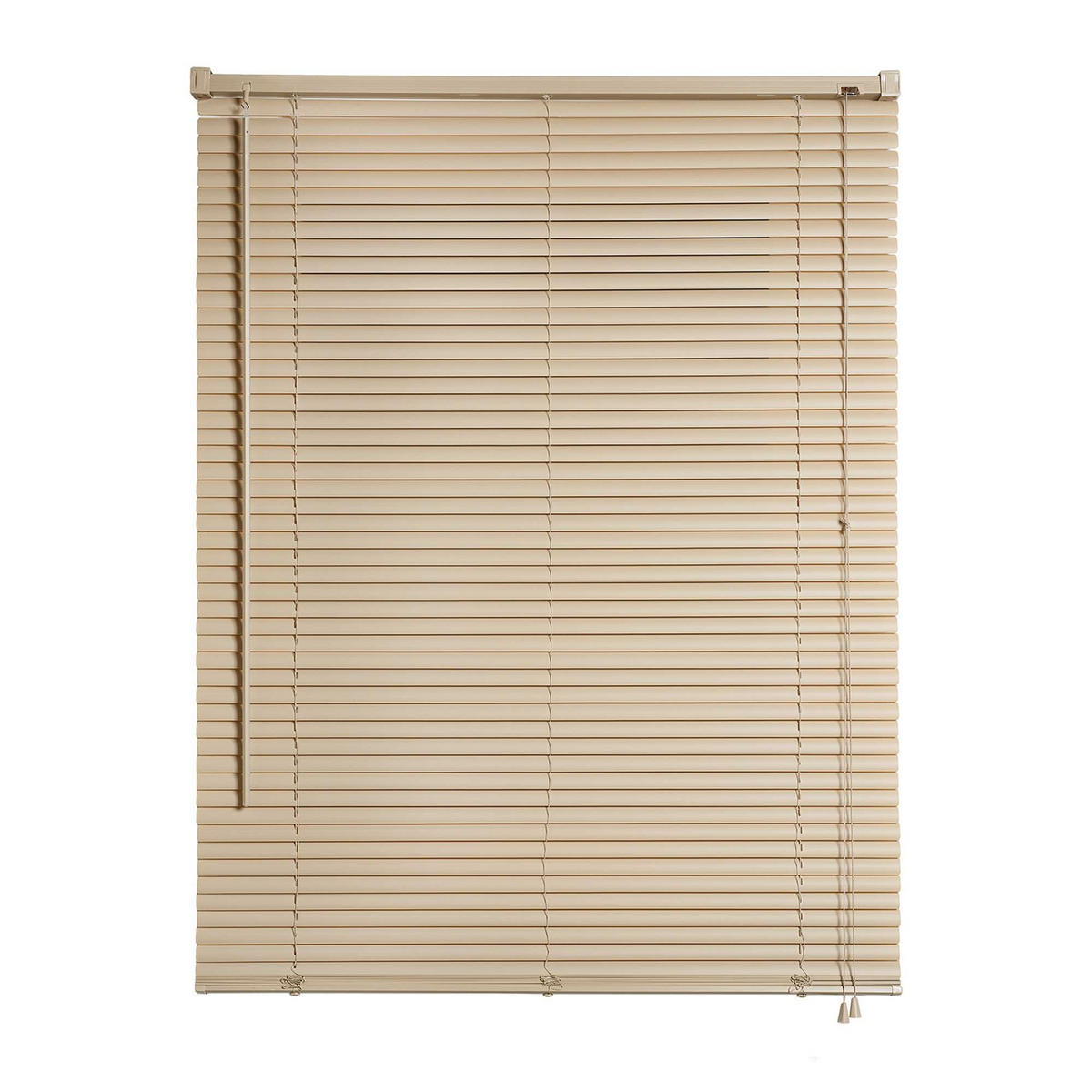JALOUSIEN vinyl venetianische mit Taupe Zugschnur 90x160 - Braun, Kunststoff (90/160cm) - STORESDECO