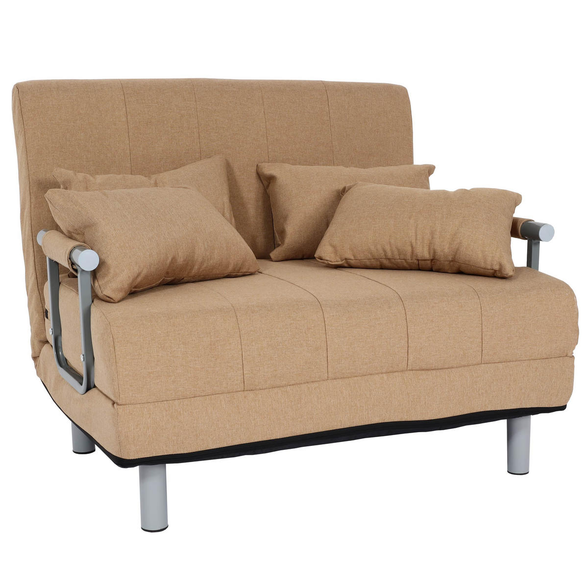 SCHLAFSESSEL Cremeweiß - Weiß, Textil (105/80/186cm) - MCW