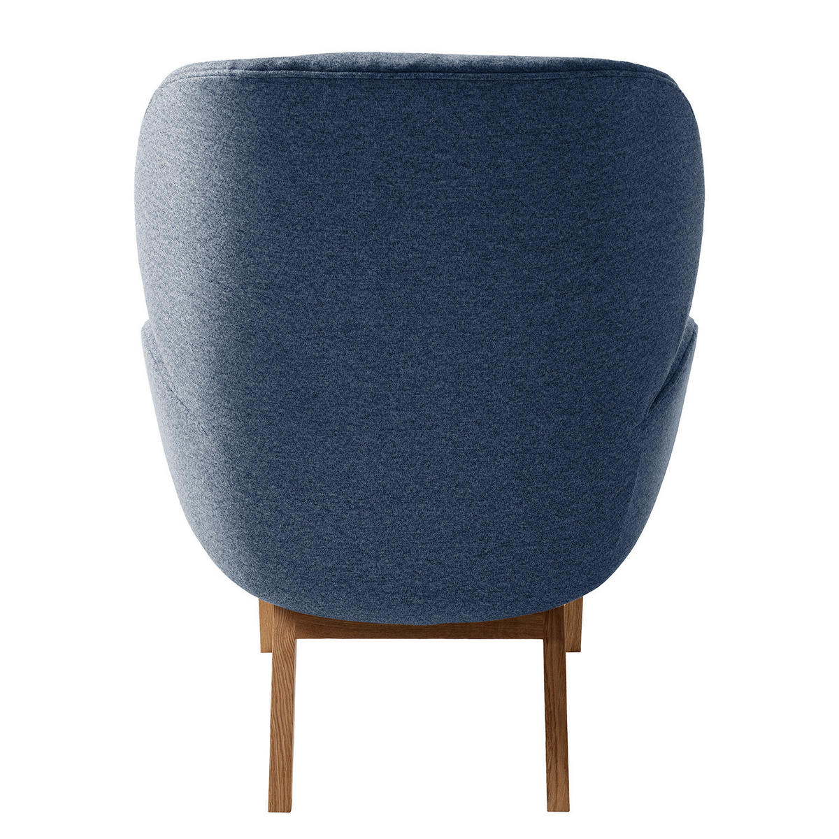 SESSEL - Blau/Eichefarben, Eichenholz/Holz (82/102/90cm) - home24