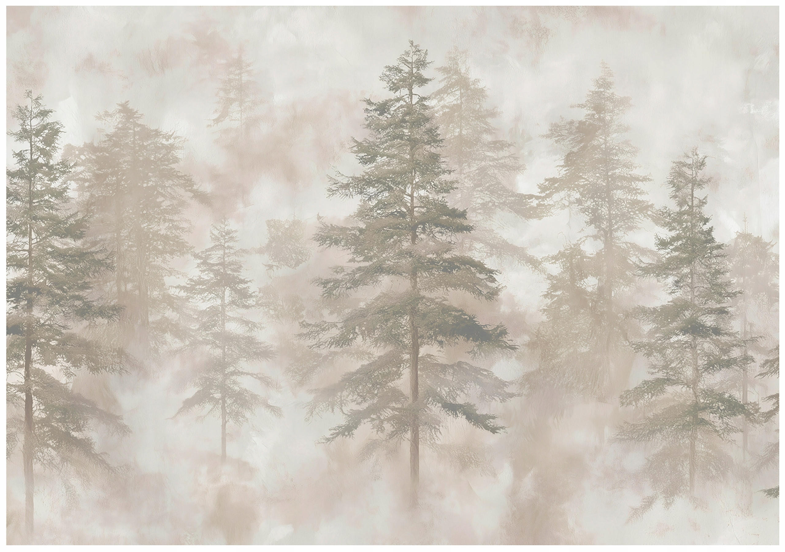 FOTOTAPETE Wald Bäume Beige 250x175 cm - Multicolor, Papier (250/175cm) - Wallarena