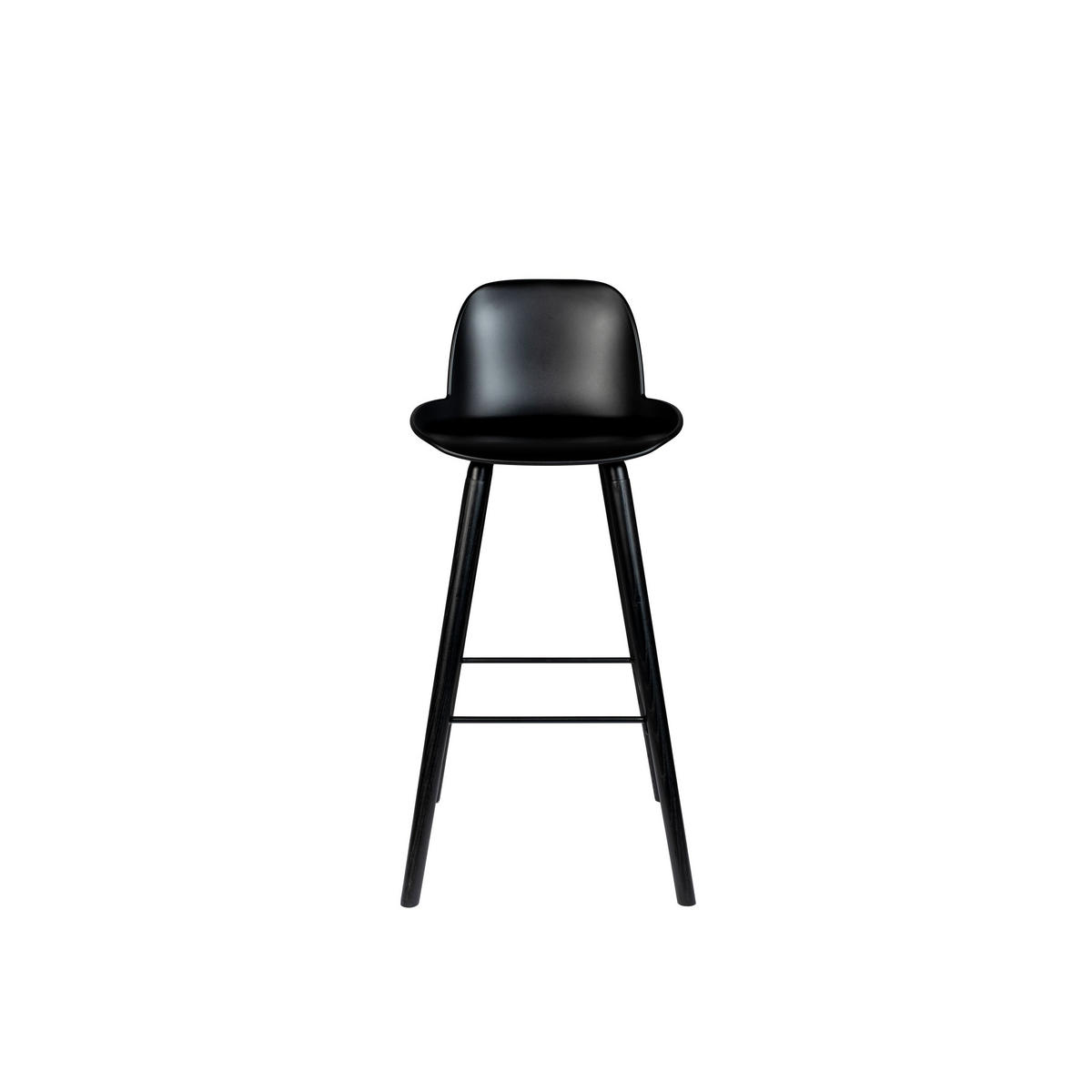 BARHOCKER Albert Kuip Rückenlehne 75 cm Schwarz - 2 er Set - Schwarz, Kunststoff (47/98.5/47.5cm) - Zuiver