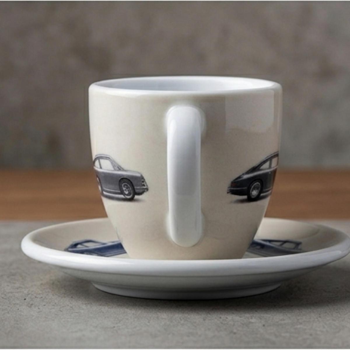 ESPRESSOTASSE 1963 Porzellan Set mit Untertasse - Creme/Weiß, Keramik (0.08L) - Porsche