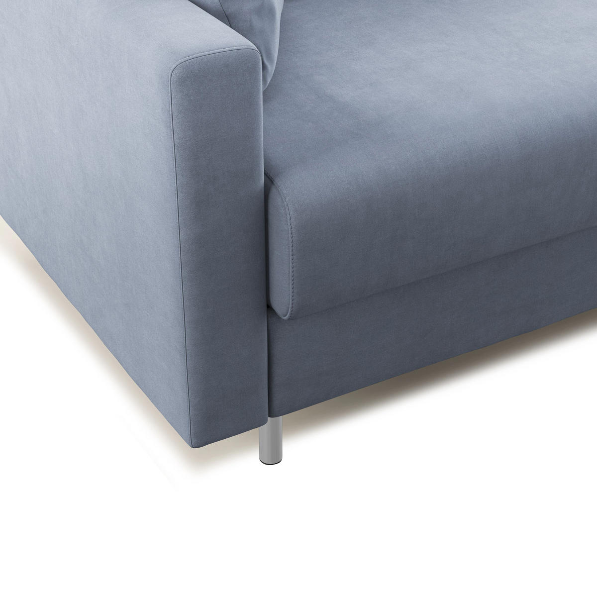 SCHLAFSOFA Megan - Hellblau, Textil (208/97/96cm) - Divani.store