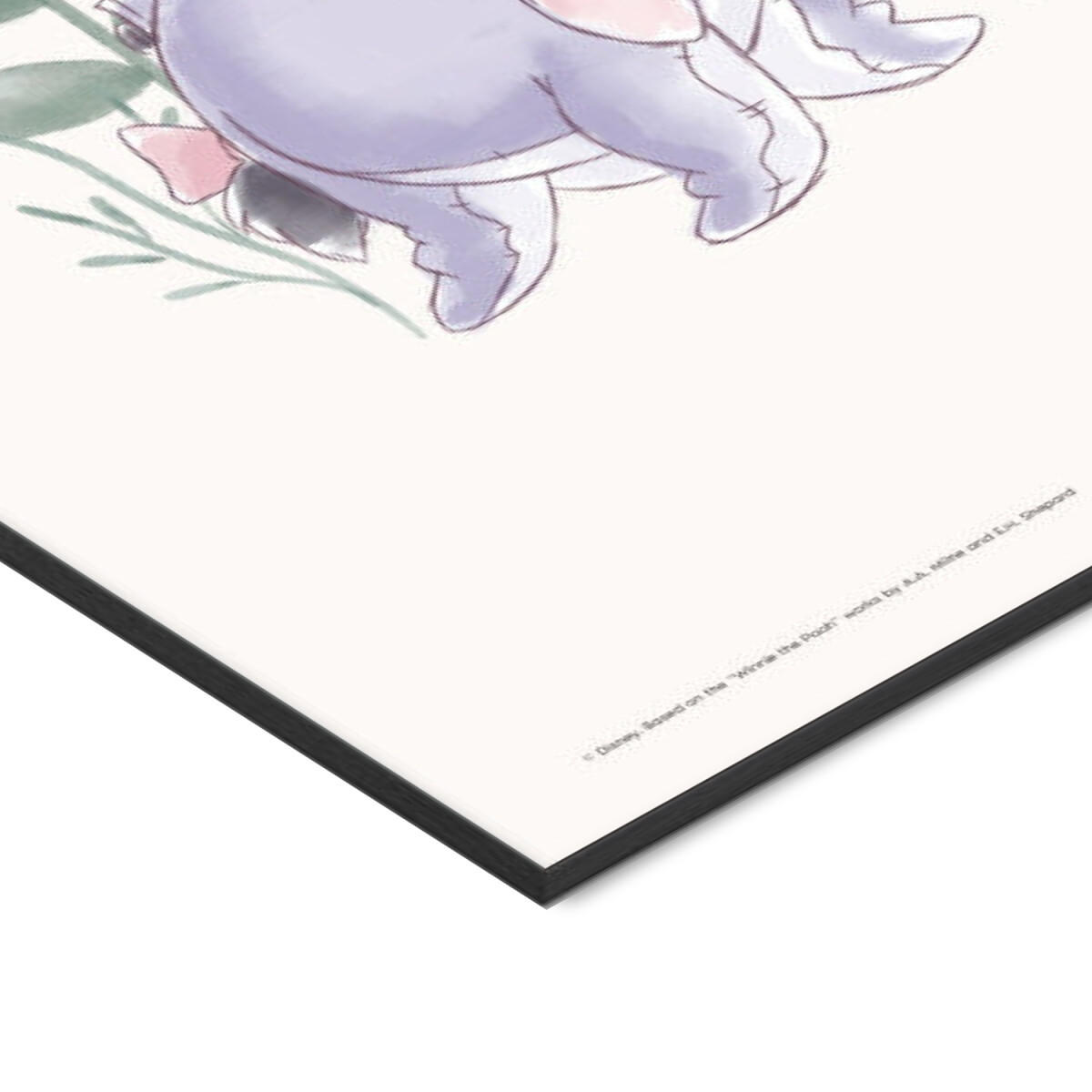 POSTER mit Rahmen Disney - Disney's Eeyore in Pastel Meadow - Multicolor/Schwarz, Holz/Papier (70/100cm) - Poster&Frame