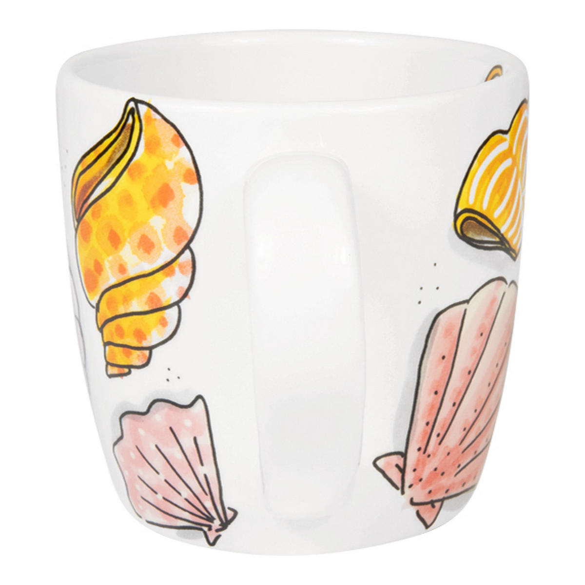 CAPPUCCINO-BECHER Fruits de Mer in Bunt - 500 ml - Multicolor, Keramik (0.5L) - Blond Amsterdam