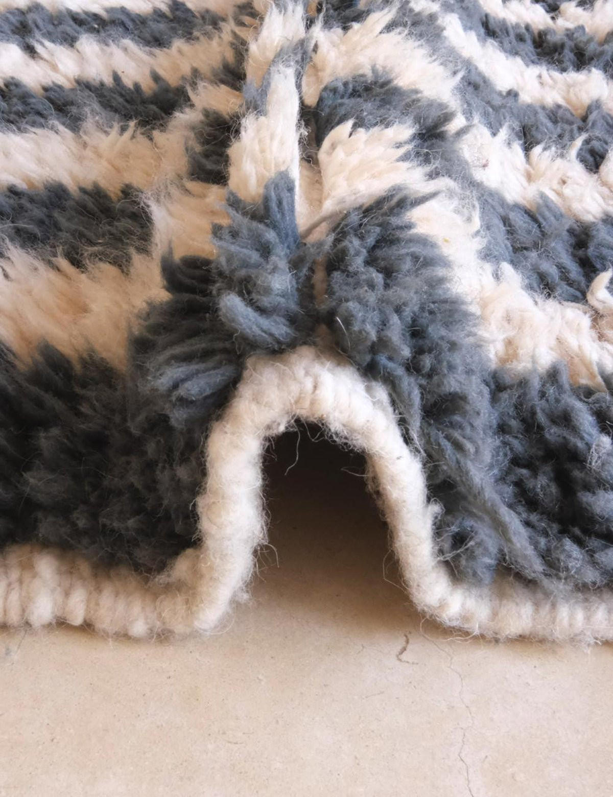 BERBERTEPPICH grafisch elegant 195x 280 cm - Multicolor, Naturmaterialien (195/280cm) - AFK Living