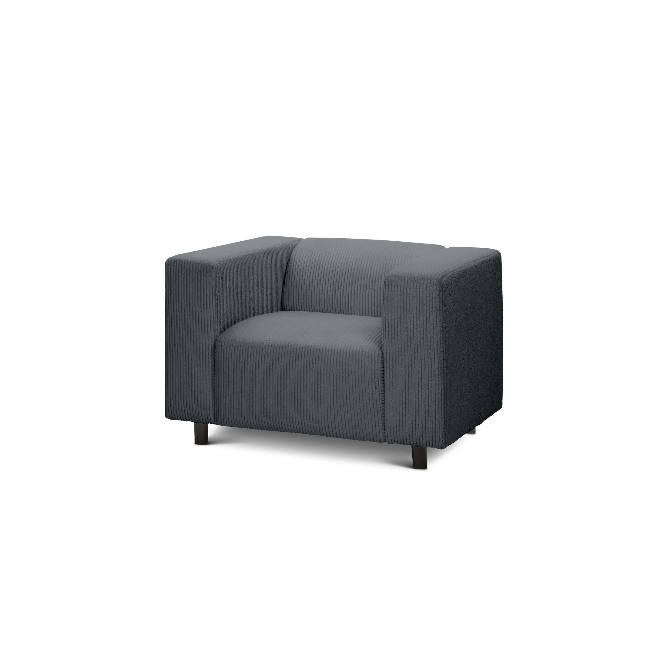 SESSEL July Anthrazit 95 × 80 × 57 cm - Anthrazit, Textil (95/80/57cm)