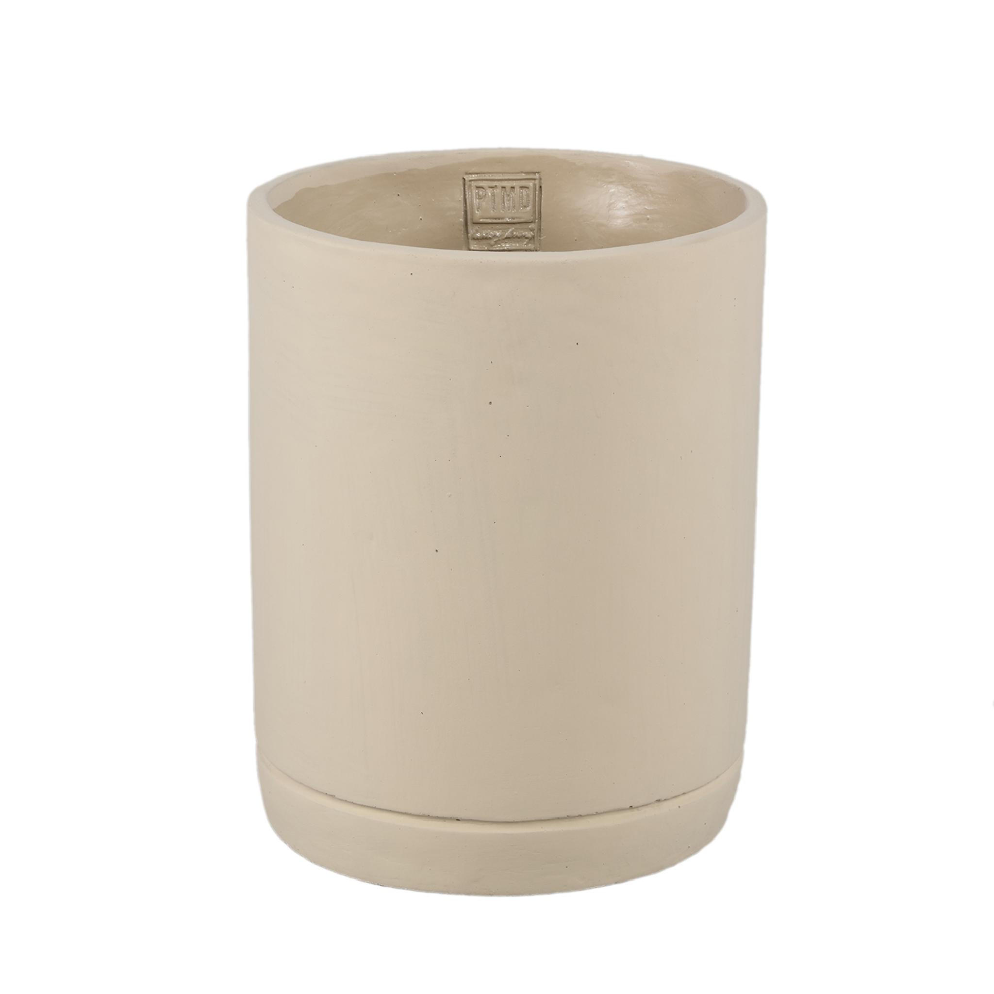 TOPF Vik Taupe 20/20/25cm - Taupe, Stein (25cm) - PTMD Collection
