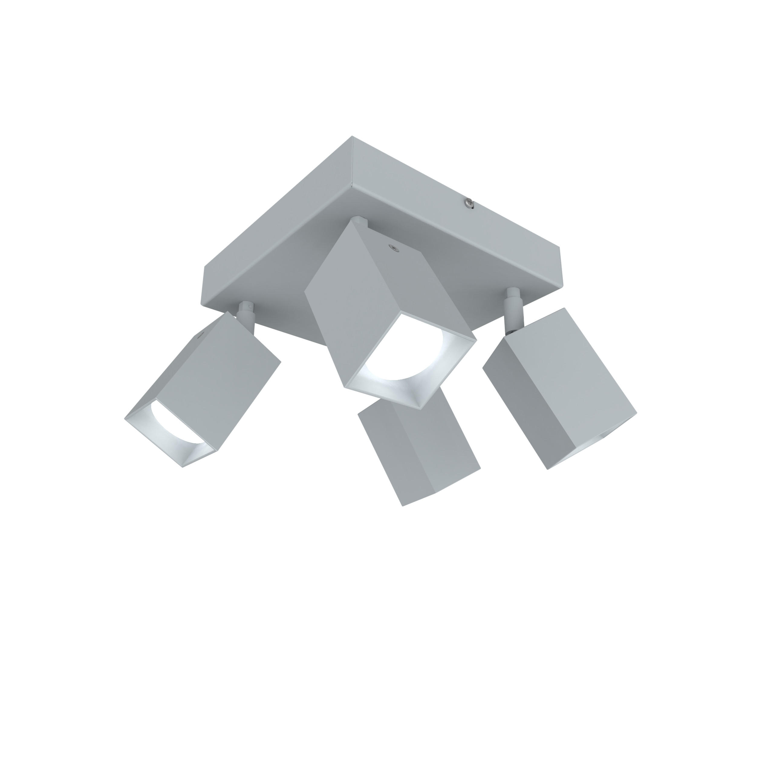 DECKENLEUCHTE - Grau, Metall (25/25/18cm) - Lumicom