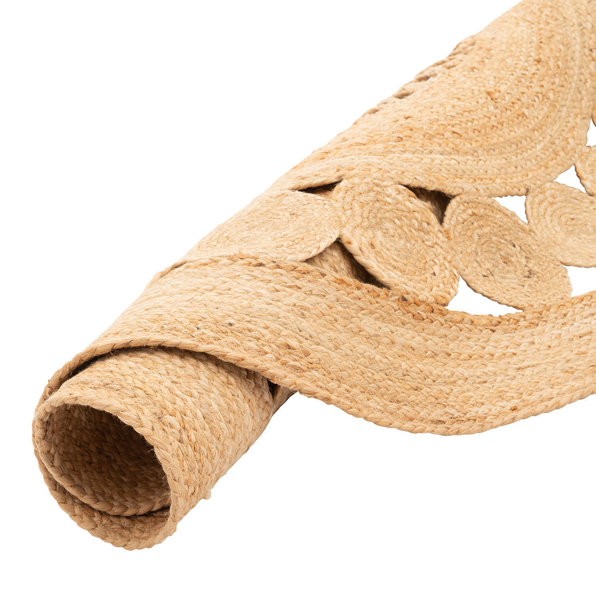 NATURFASER TEPPICH JUTE SALSA MODERN RUND - Beige, Textil (200/200cm) - Pergamon