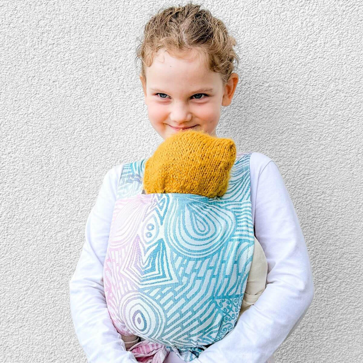 PUPPENZUBEHÖR Puppentrage - Creme/Rosa, Textil (25/0.1/35cm) - Hoppediz