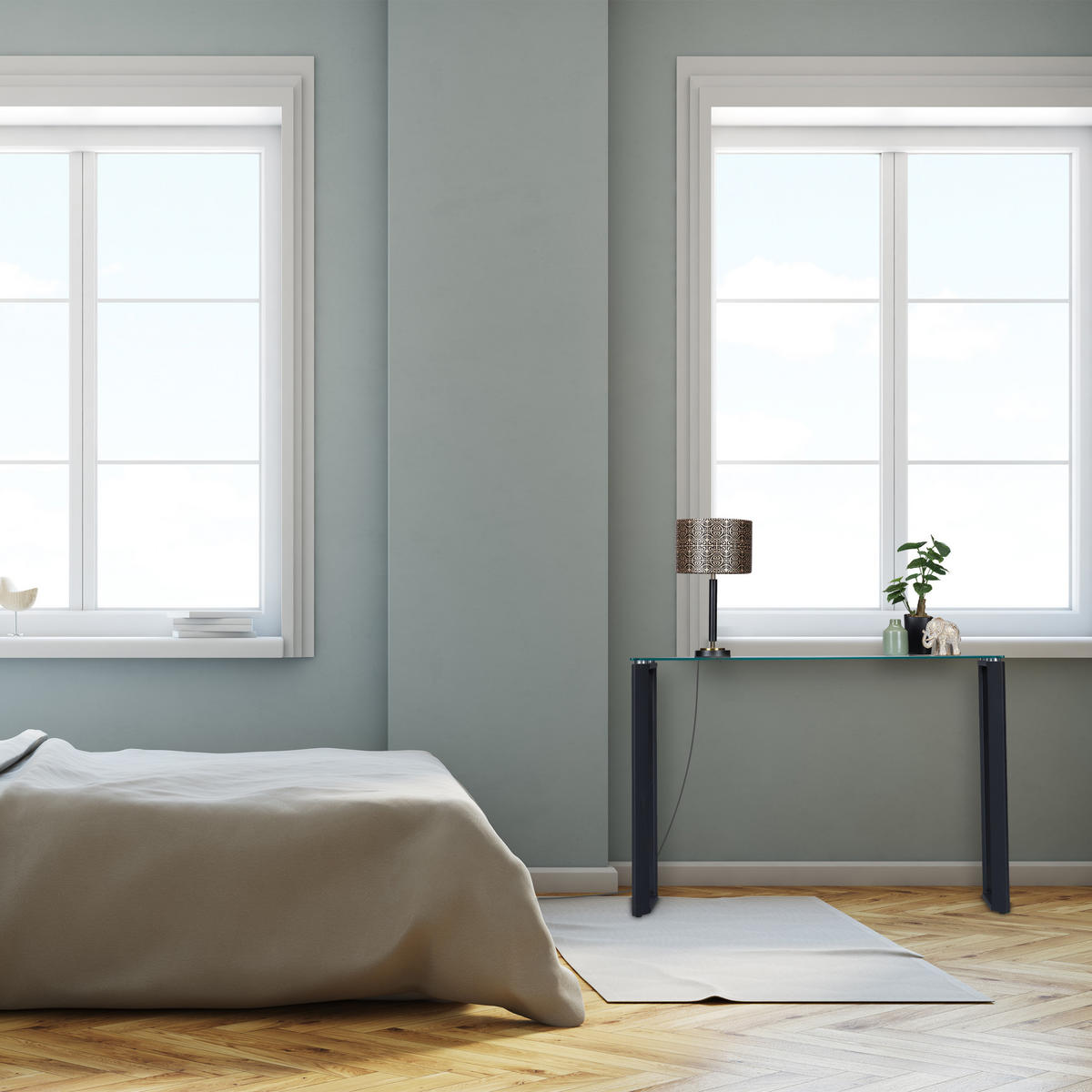 KONSOLENTISCH - Schwarz, Glas/Metall (35/110/75cm) - Relaxdays