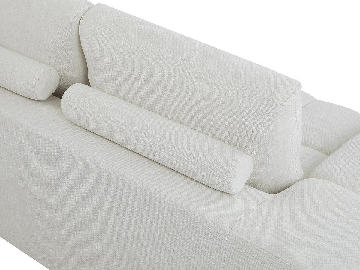 SOFA - 3 Personen - stoff - beige Benafo - Beige, Textil (218/84/104cm) - Vente-Unique