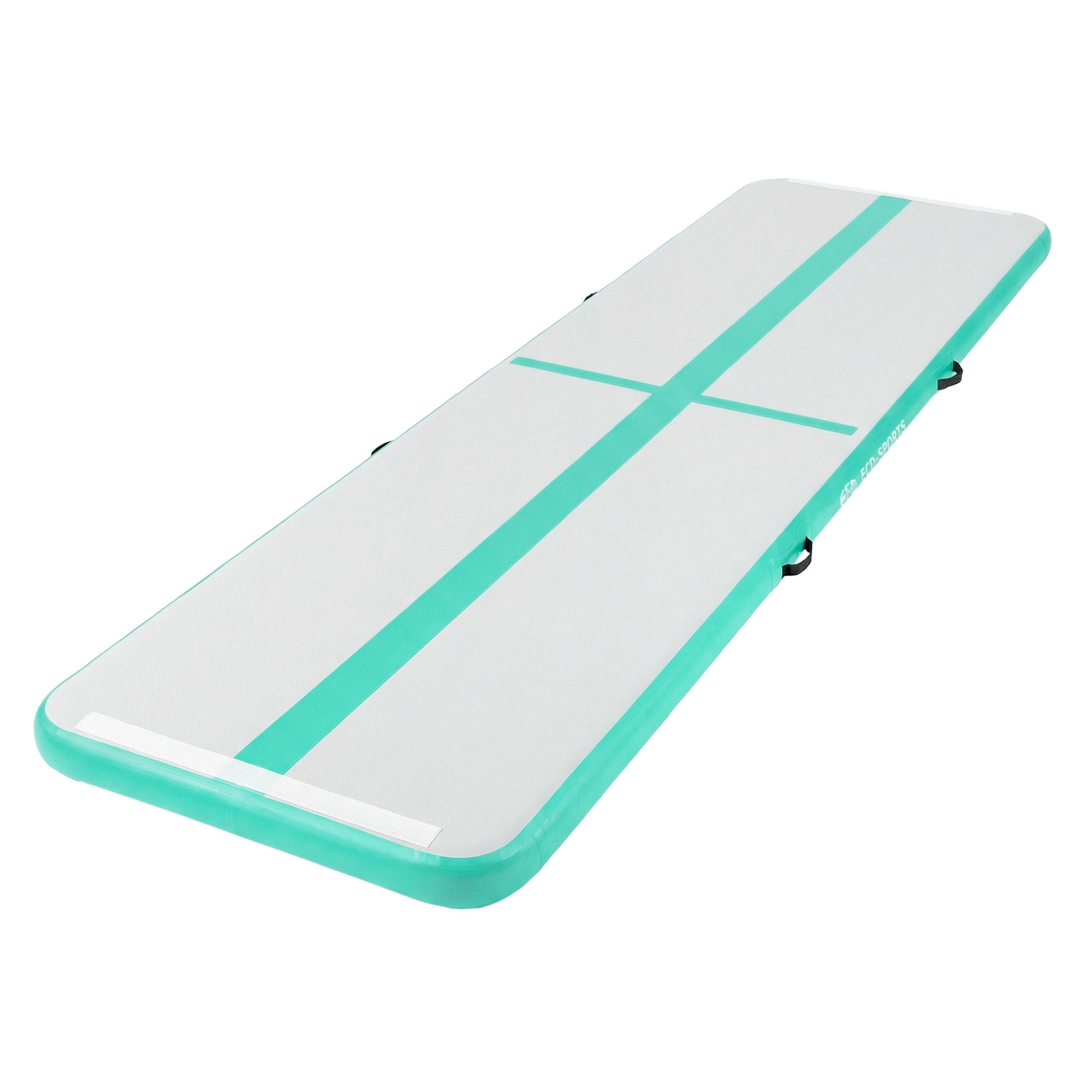 ECD-Germany NAFUKOVACÍ gymnastická podložka Airtrack 400 x 100 x 10 cm, mintově zelená