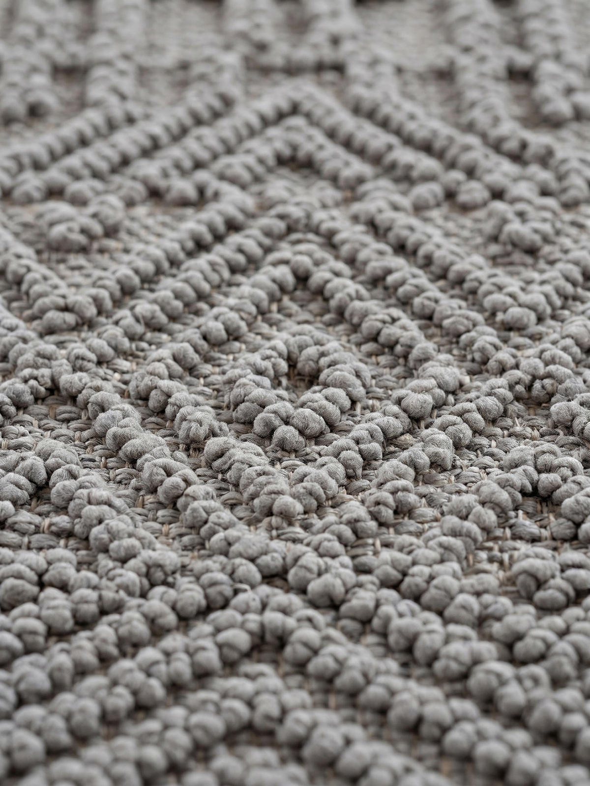 TEPPICH Flachgewebe LANGAU in Silber, mit Ethno-Streifen, 240 x 340 cm - Silberfarben, Textil (240/340cm) - KADIMA DESIGN