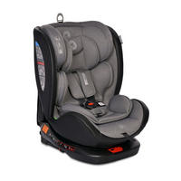 KINDERSITZ Ares i-Size grau (40-150cm) Isofix, verstellbar, Sitz 360° drehbar - Grau, Kunststoff (46/63/53cm) - Lorelli