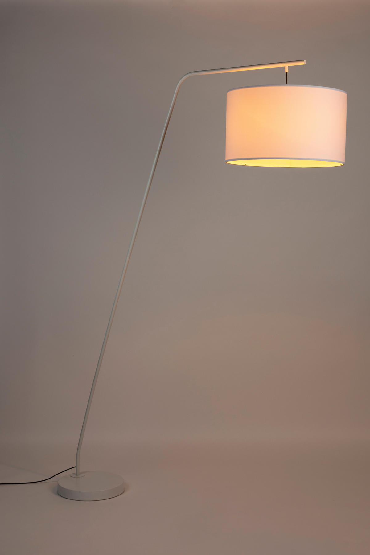 STEHLAMPE Martine - Weiß - 160/50/220 cm - Weiß, Metall (160/50/220cm)