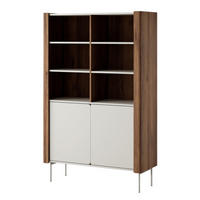 REGAL Kaschmir WRAPSO R 105 Nussbaum - Multicolor, Holzwerkstoff (105/167/39.5cm) - Sepro Meble