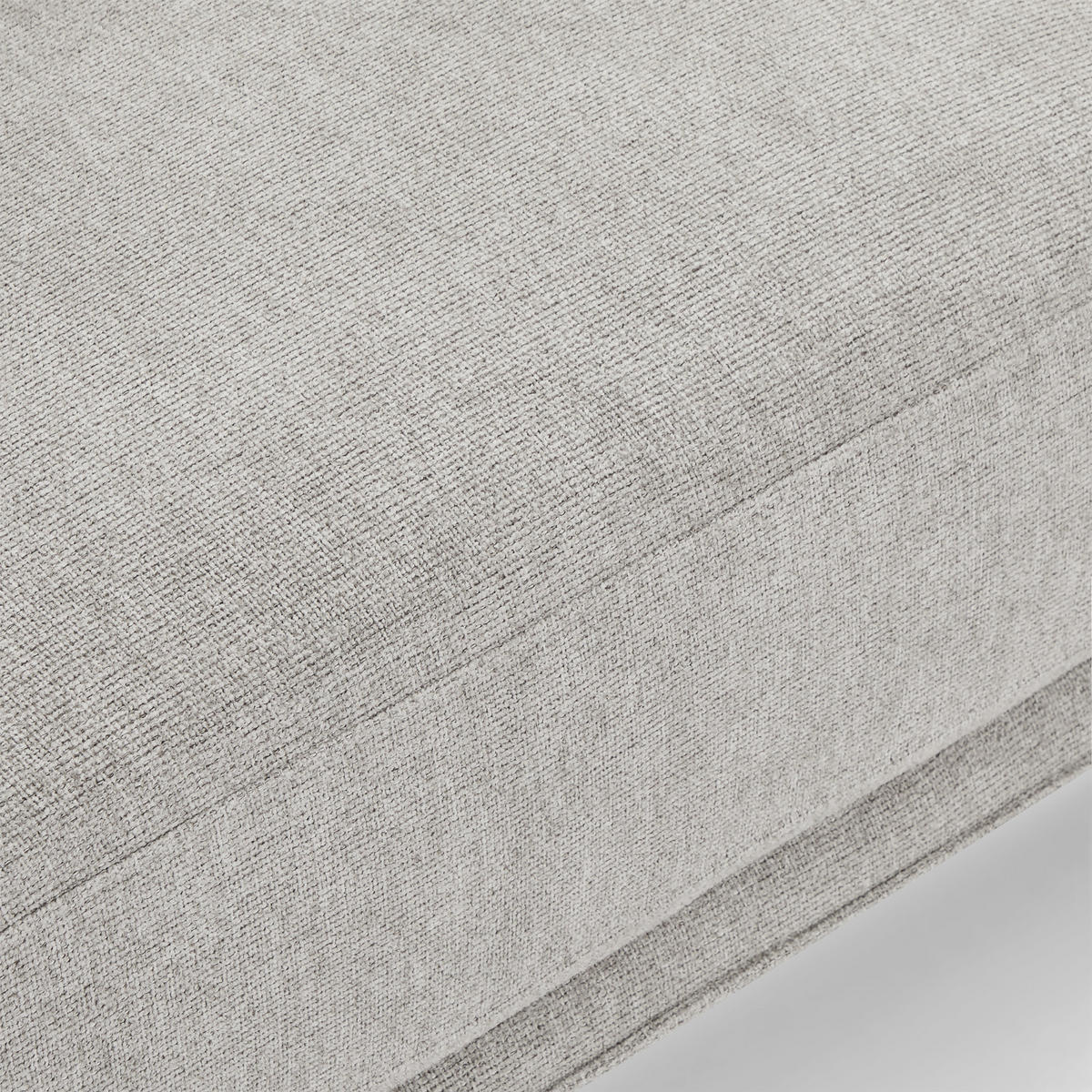 ZWEISITZER-SOFA Webstoff Grau - Schwarz/Grau, Textil/Metall (158/85/85cm) - Furnhouse